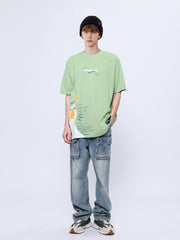 T-Shirt mit Formel-Enten-Grafik 