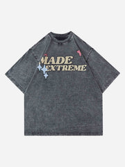 T-shirt amusant avec imprimé en mousse de dessin animé 