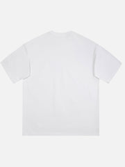 Lustiges T-Shirt mit Graffiti-Buchstaben-Totenkopf-Print 