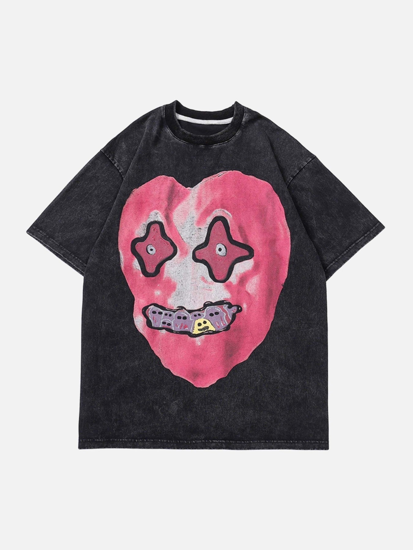 Locker sitzendes T-Shirt mit lustigem Grafikdruck 