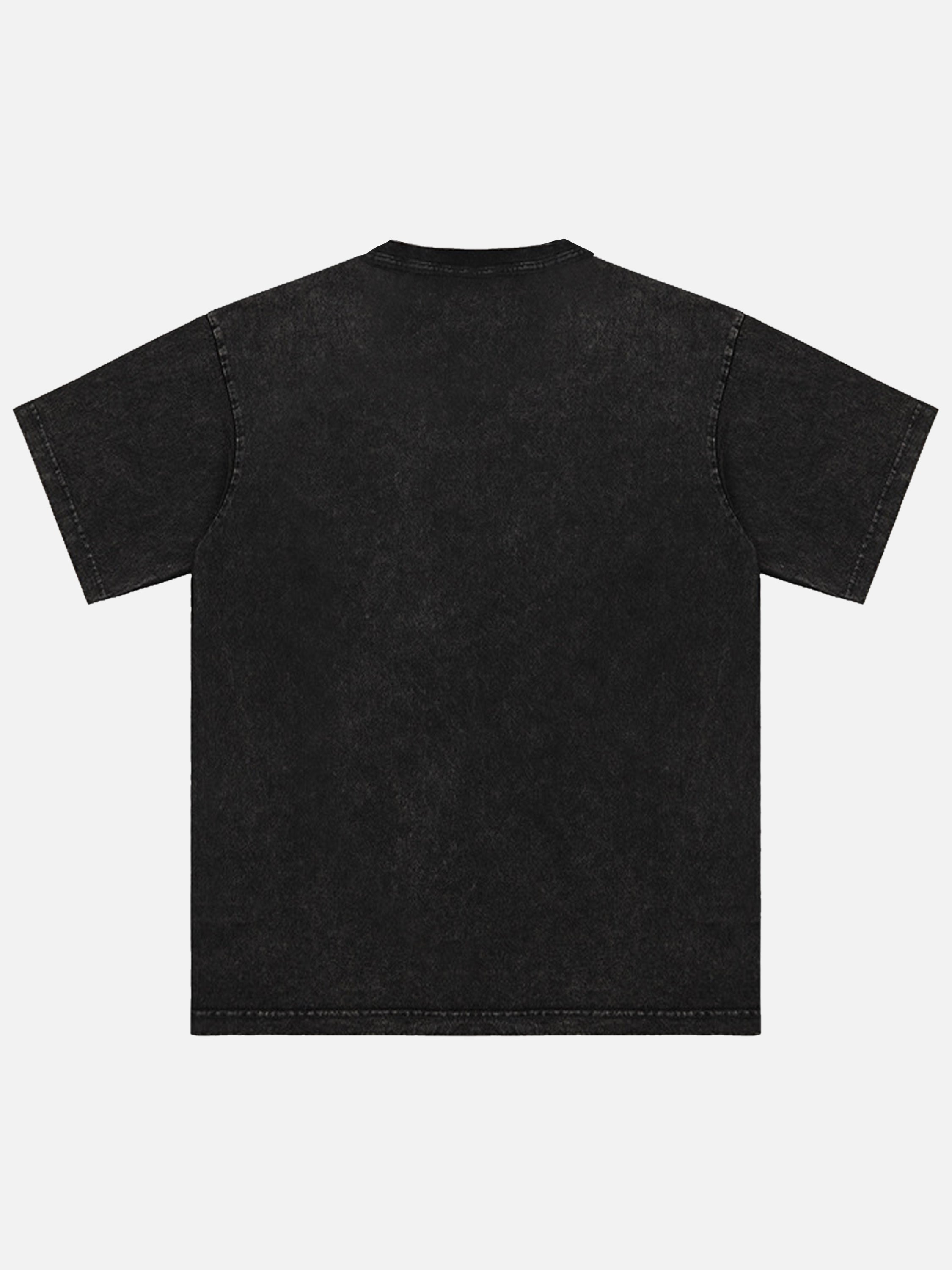 T-shirt imprimé lettres amusantes - 1901 
