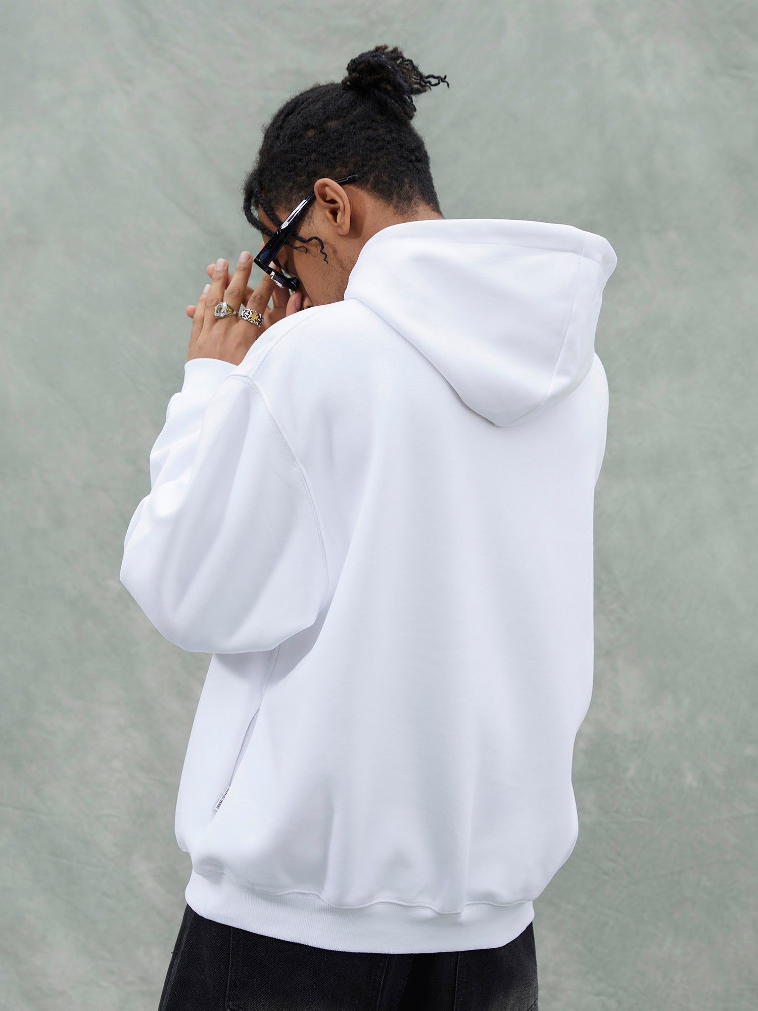 Fun Lettering Double Print Hoodie - 1964