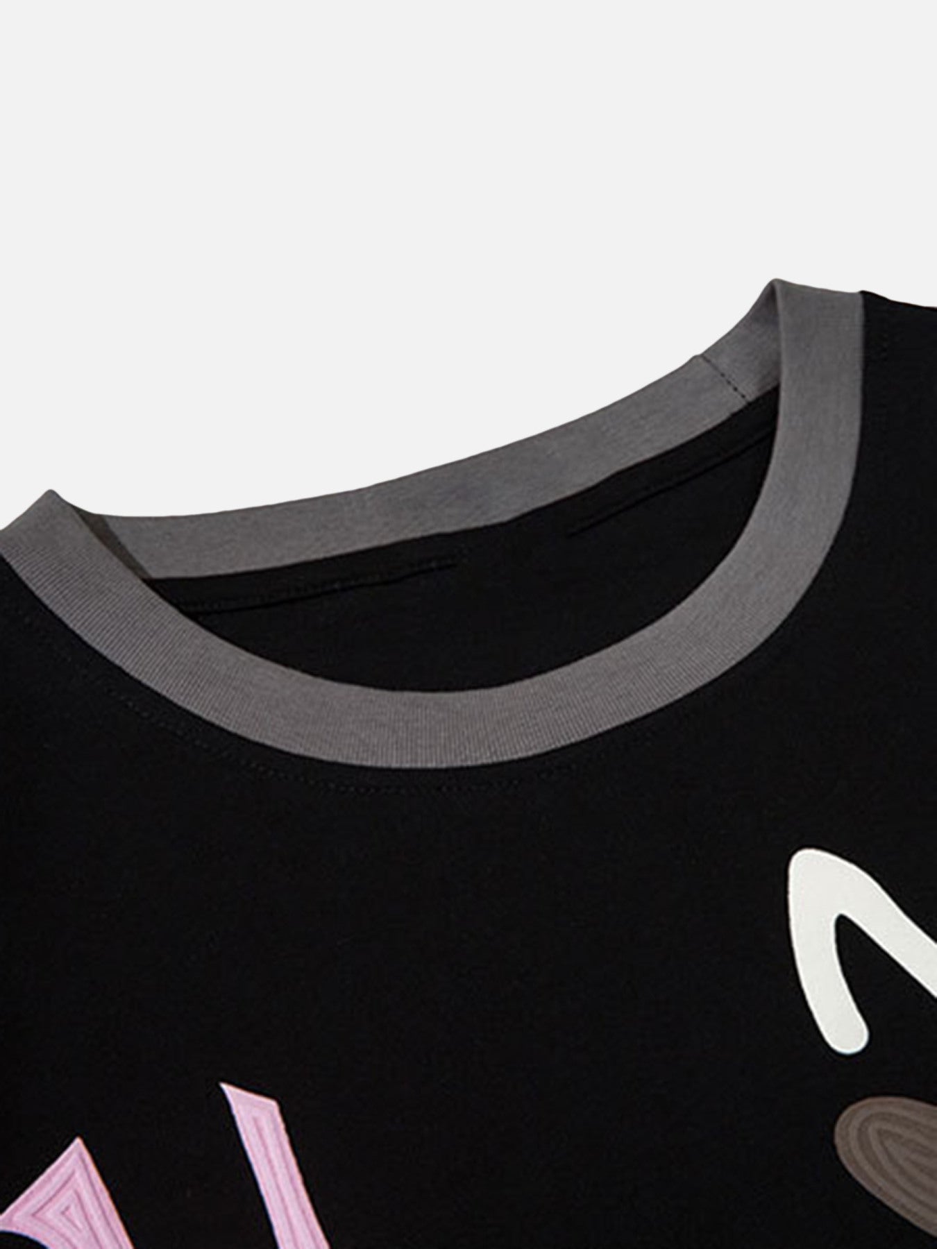 Lockeres T-Shirt mit lustigem Musterdruck 