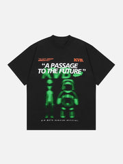 T-Shirt mit flauschigem Muster 