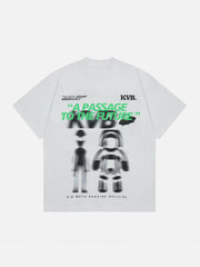 T-Shirt mit flauschigem Muster 
