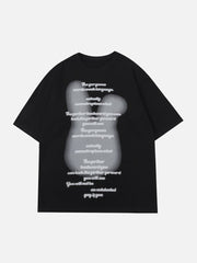 T-Shirt mit flauschigem Kaninchen-Print 