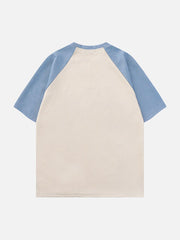 T-shirt brodé avec lettres étoiles GUEP