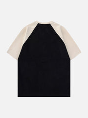 T-shirt brodé avec lettres étoiles GUEP