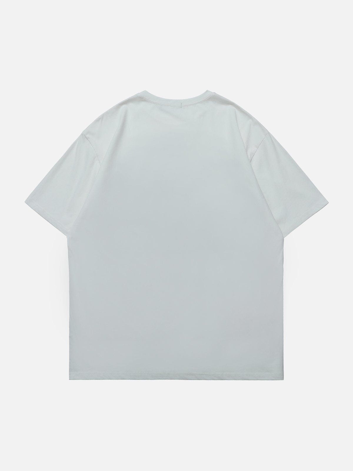 Jeans-T-Shirt mit Geister-Applikation 