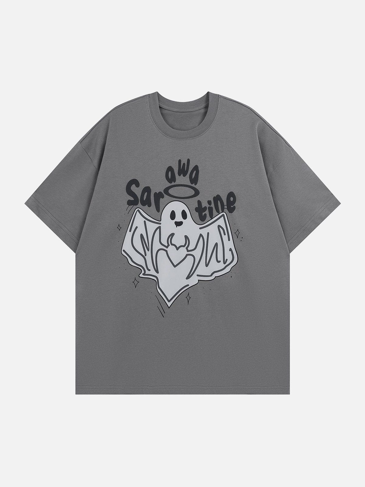 T-Shirt mit Geister-Print 