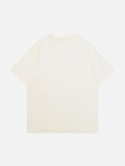 T-shirt à imprimé texturé fantôme 