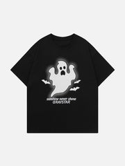 T-shirt à imprimé texturé fantôme 