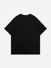 T-shirt à imprimé texturé fantôme 