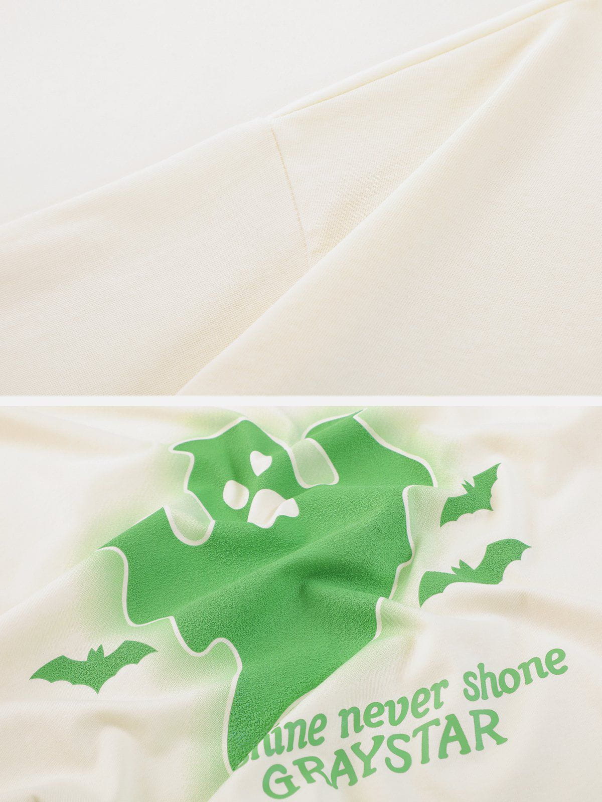 T-shirt à imprimé texturé fantôme 