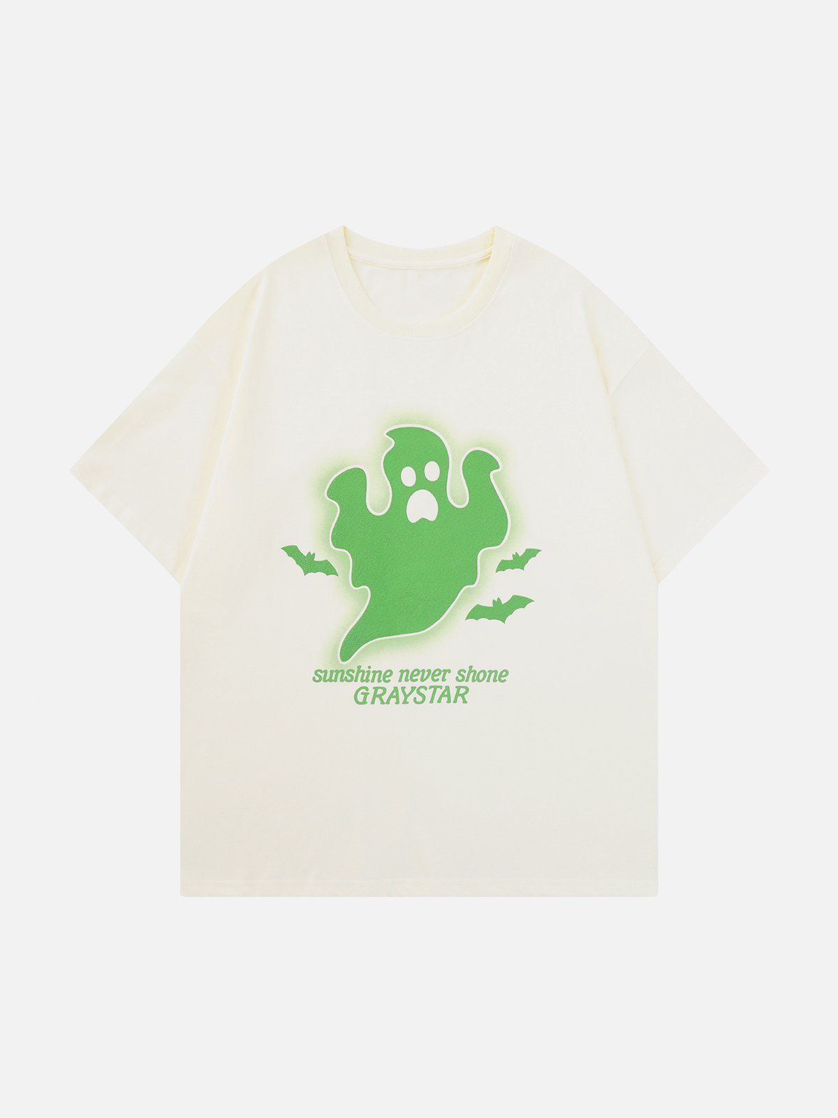 T-shirt à imprimé texturé fantôme 