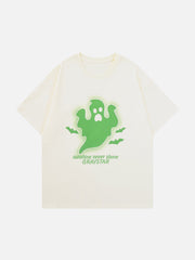 T-shirt à imprimé texturé fantôme 