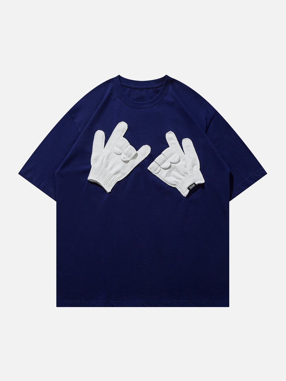 T-Shirt mit „Gloves Gestures“-Grafik 