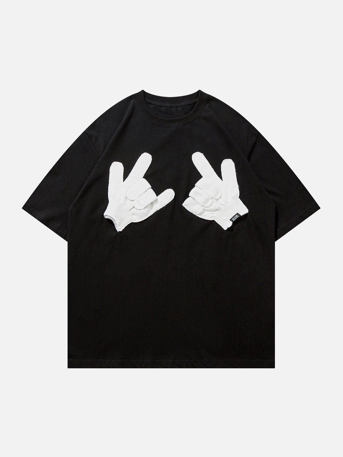 T-Shirt mit „Gloves Gestures“-Grafik 