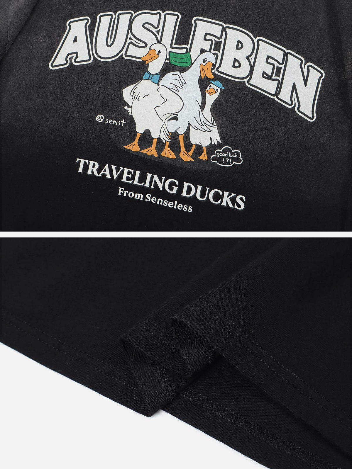 T-Shirt mit Gans-Grafik 