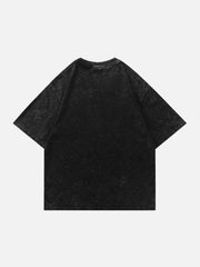 T-Shirt mit Gothic-Buchstaben-Print 