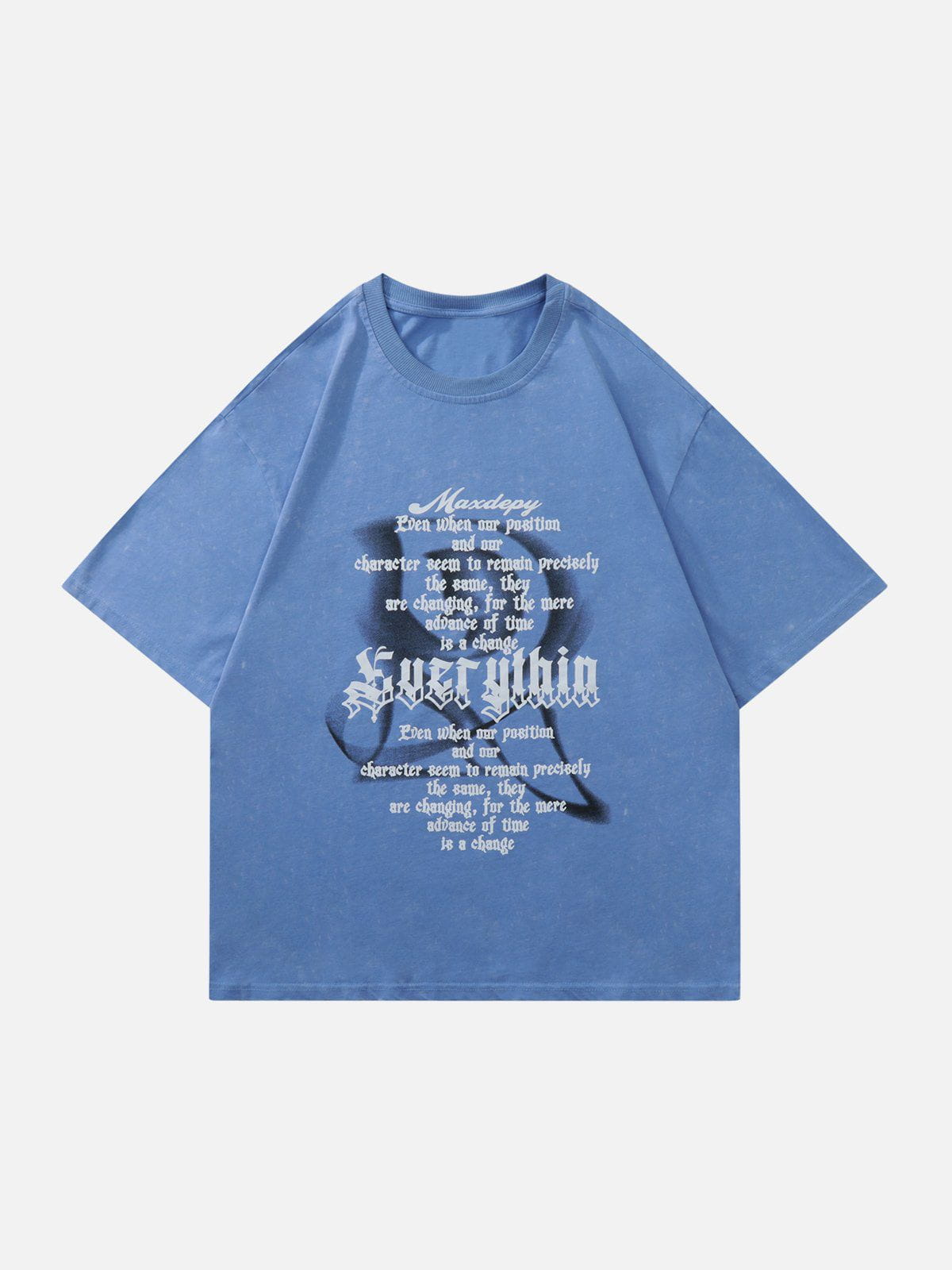 T-Shirt mit Gothic-Buchstaben-Print 