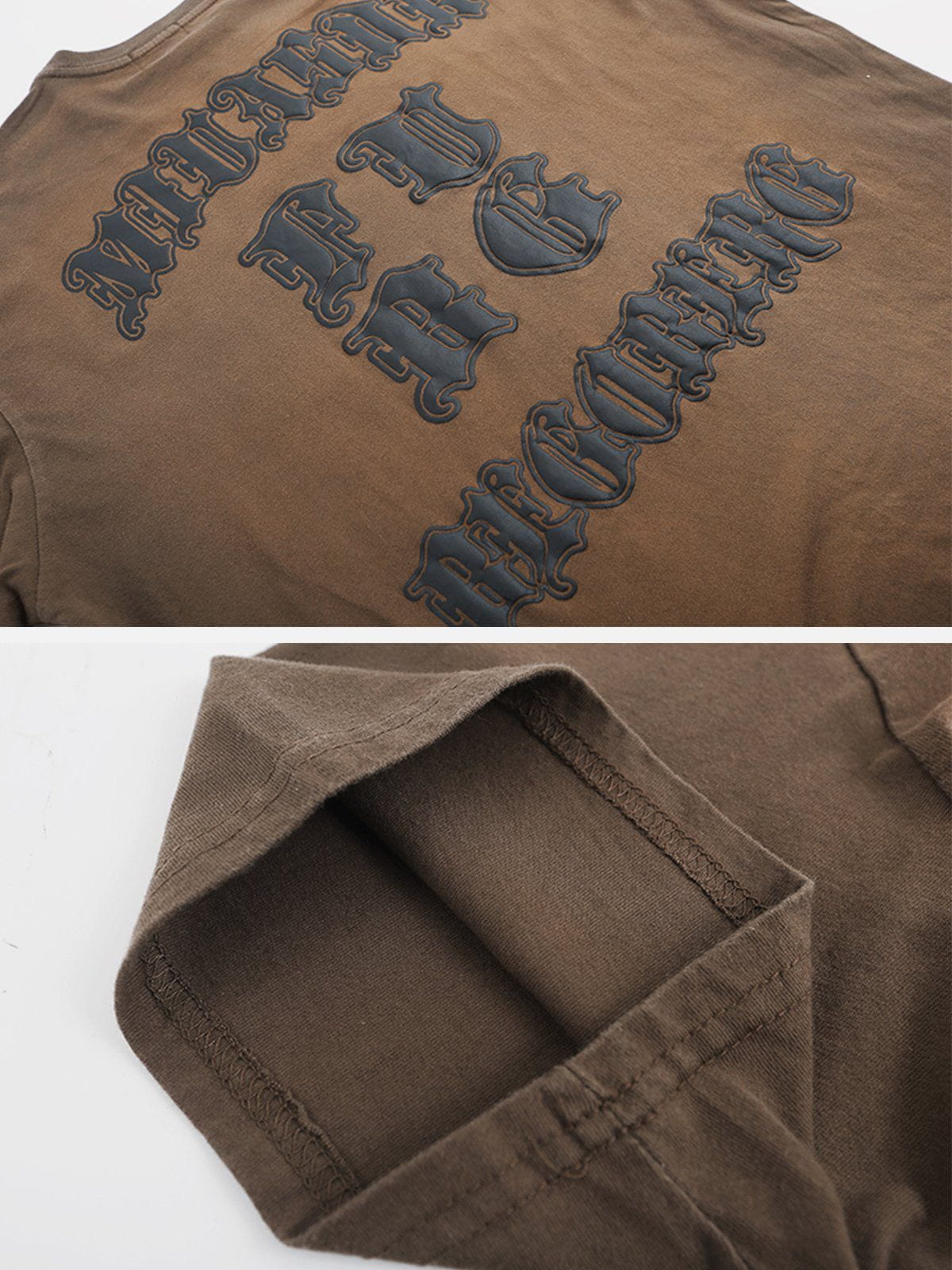 Gothic Letter Washed T-Shirt 