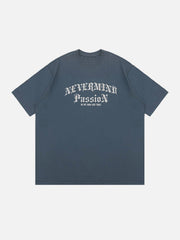 T-Shirt mit Gothic-Buchstaben-Print 