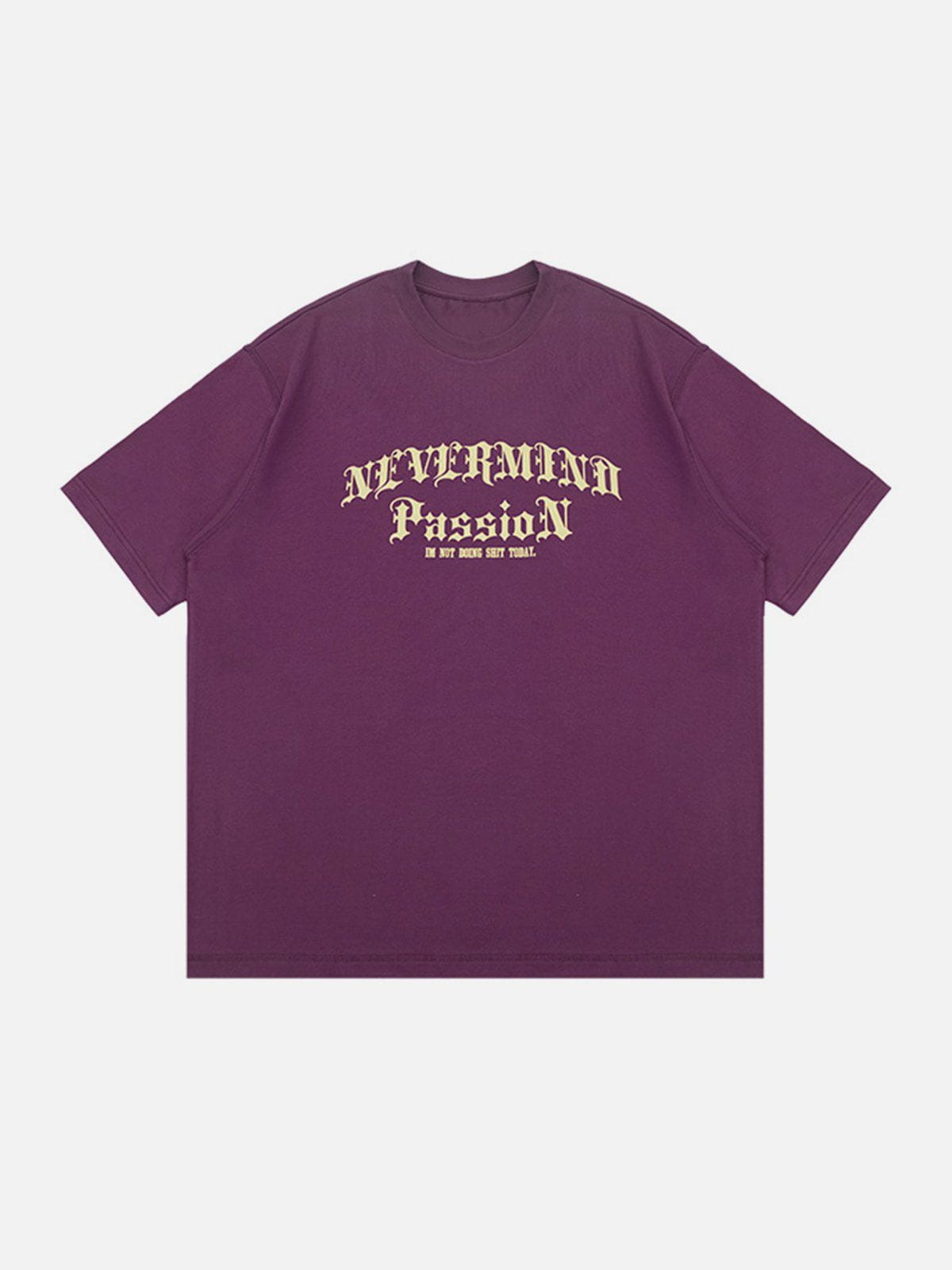 T-Shirt mit Gothic-Buchstaben-Print 