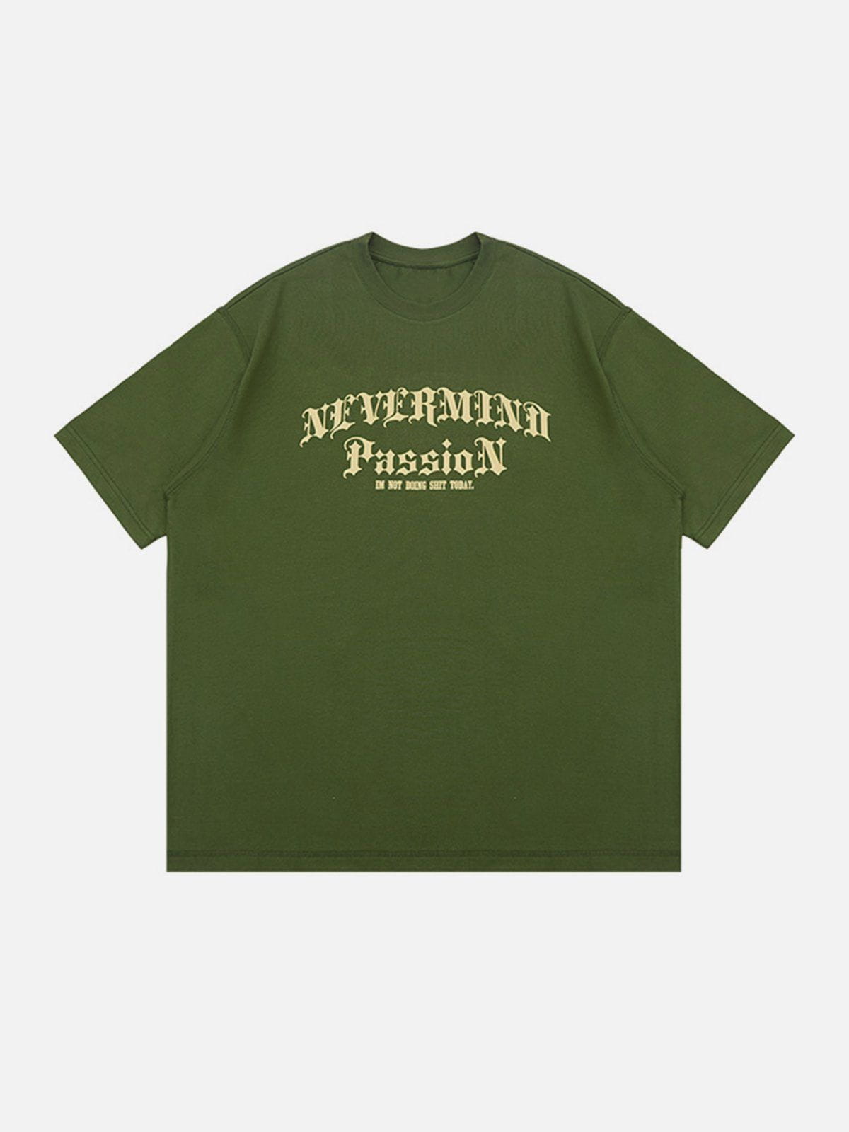 T-Shirt mit Gothic-Buchstaben-Print 