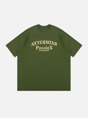 T-Shirt mit Gothic-Buchstaben-Print 