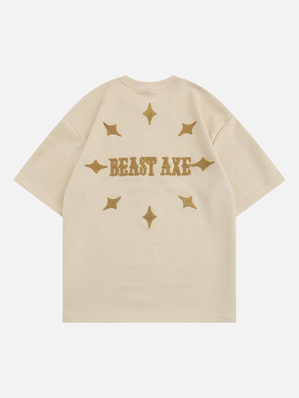 T-Shirt mit gotischer Monogramm-Stickerei 