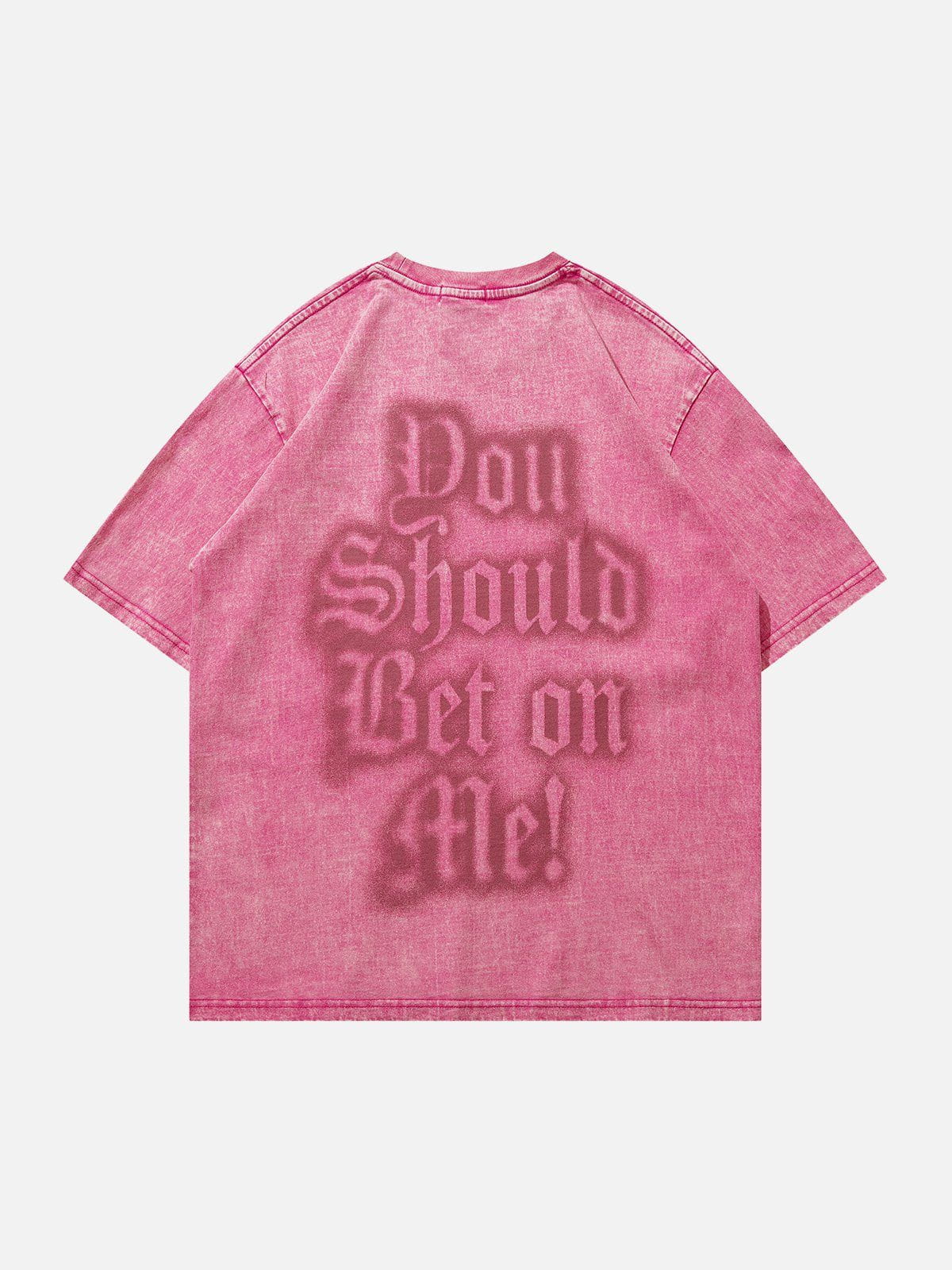 T-Shirt mit Gothic-Waschungsprint 