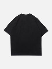 T-Shirt mit Buchstaben-Print und Farbverlauf 
