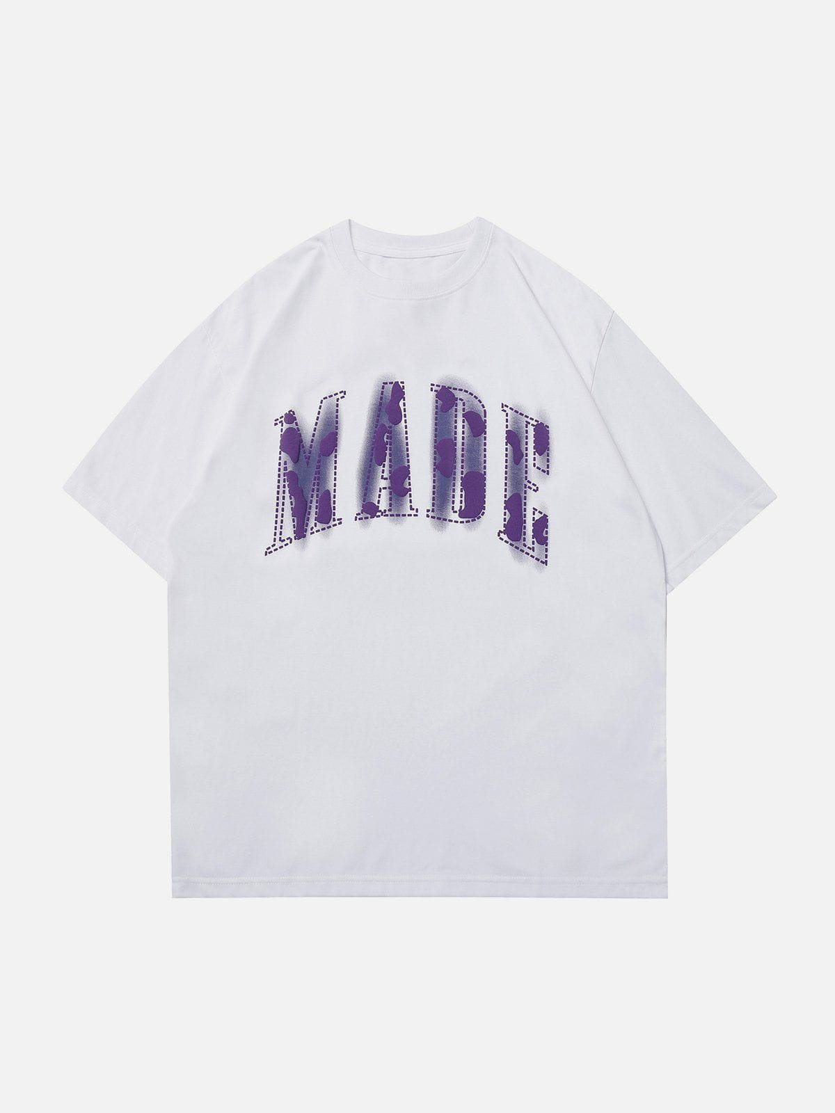 T-Shirt mit Buchstaben-Print und Farbverlauf 