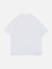 T-Shirt mit Buchstaben-Print und Farbverlauf 