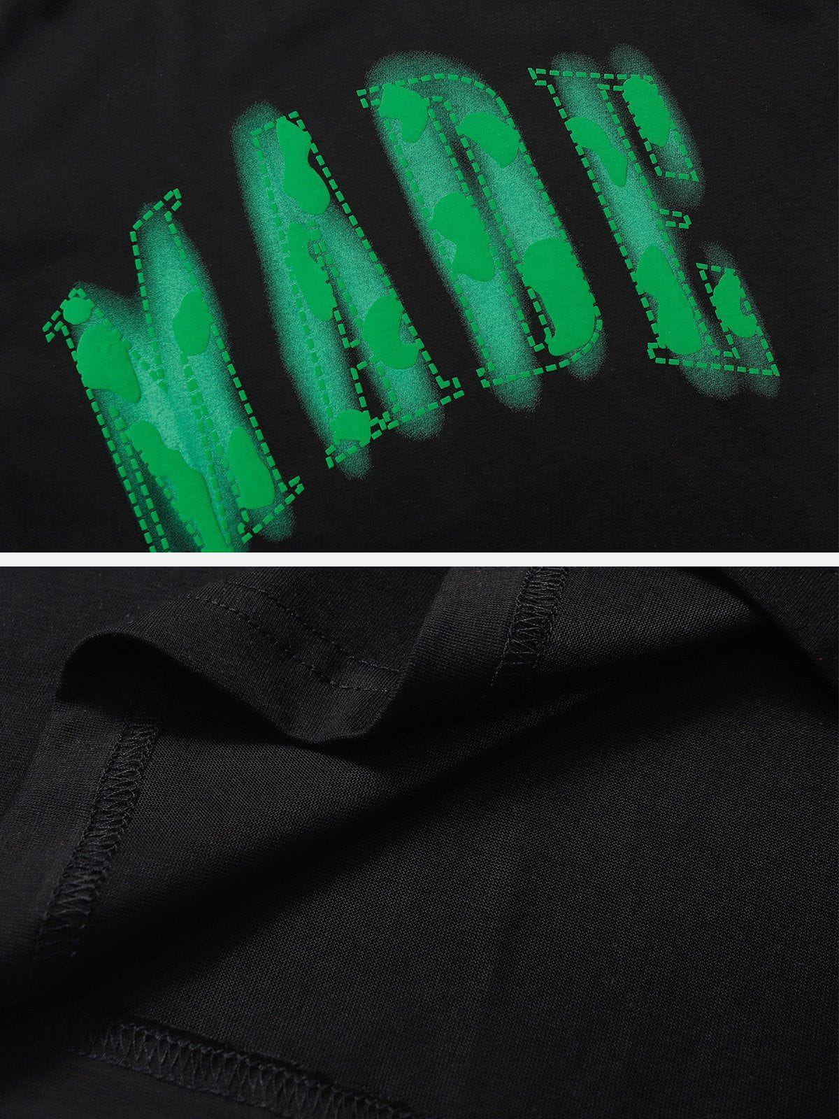 T-Shirt mit Buchstaben-Print und Farbverlauf 