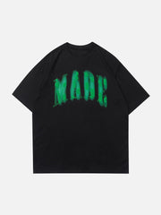 T-Shirt mit Buchstaben-Print und Farbverlauf 