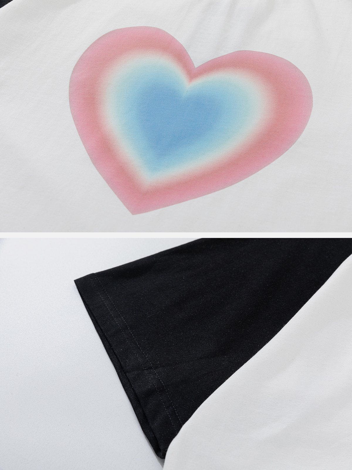 Gradient Heart Print Tee