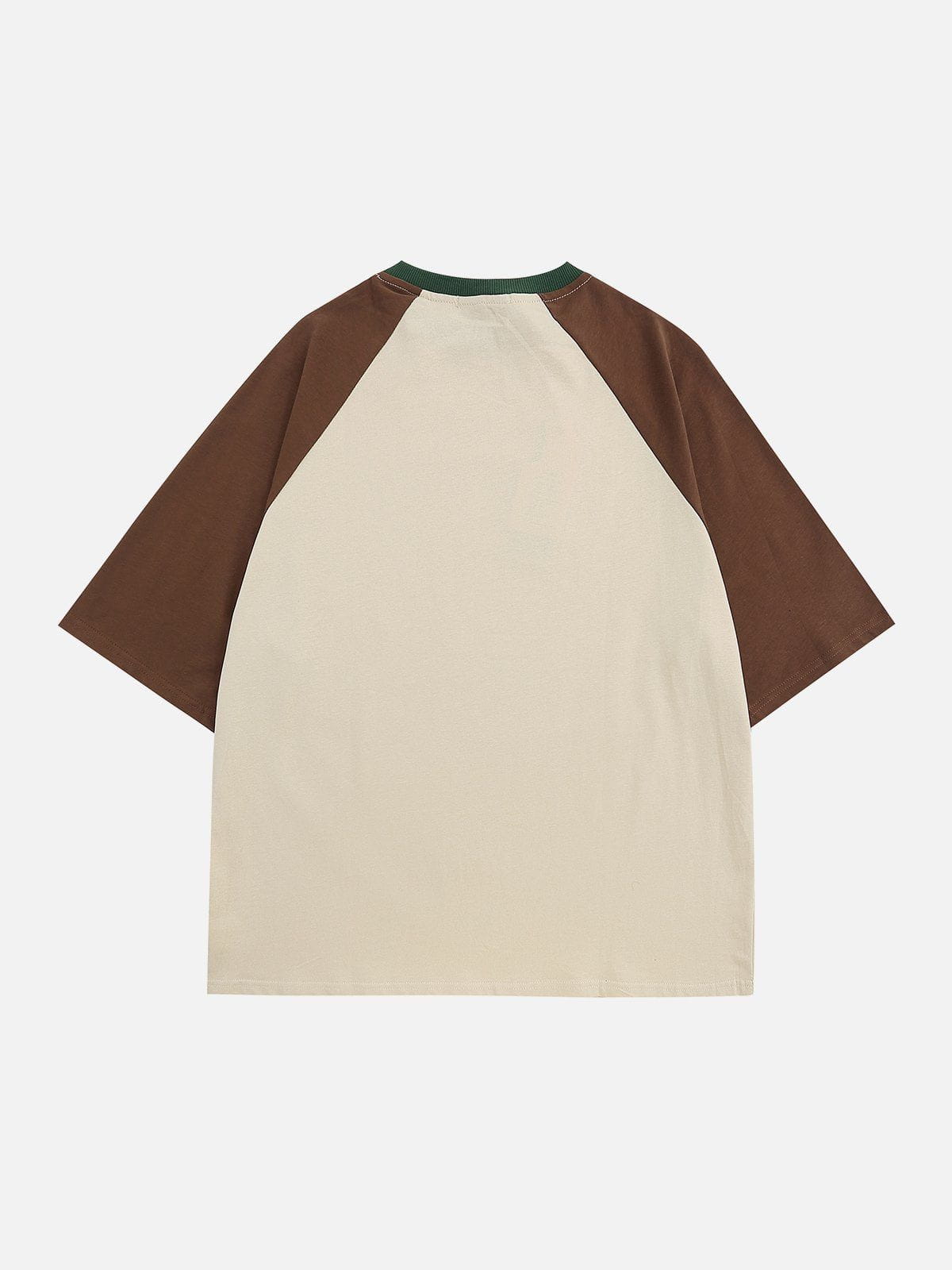 Raglan-T-Shirt mit Farbverlauf und Buchstaben-Print 