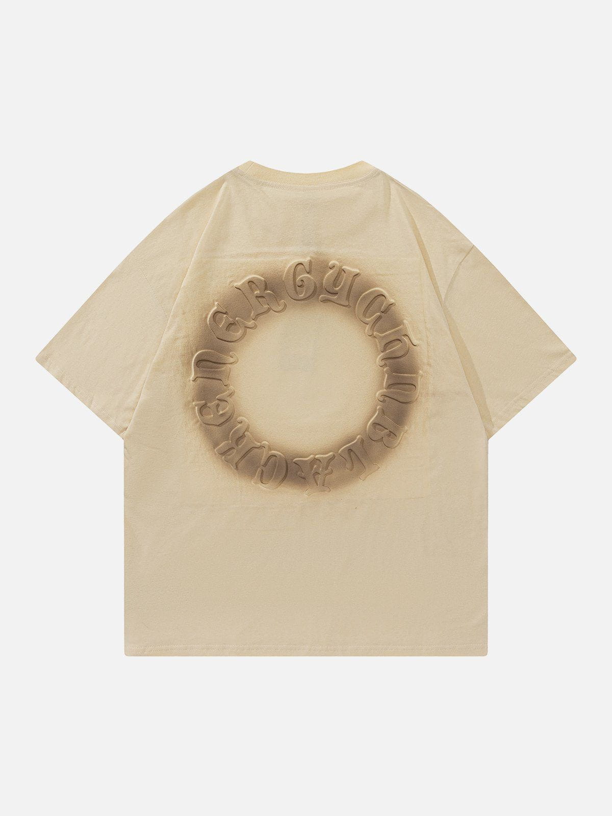 T-Shirt mit Farbverlauf und Buchstaben-Print 