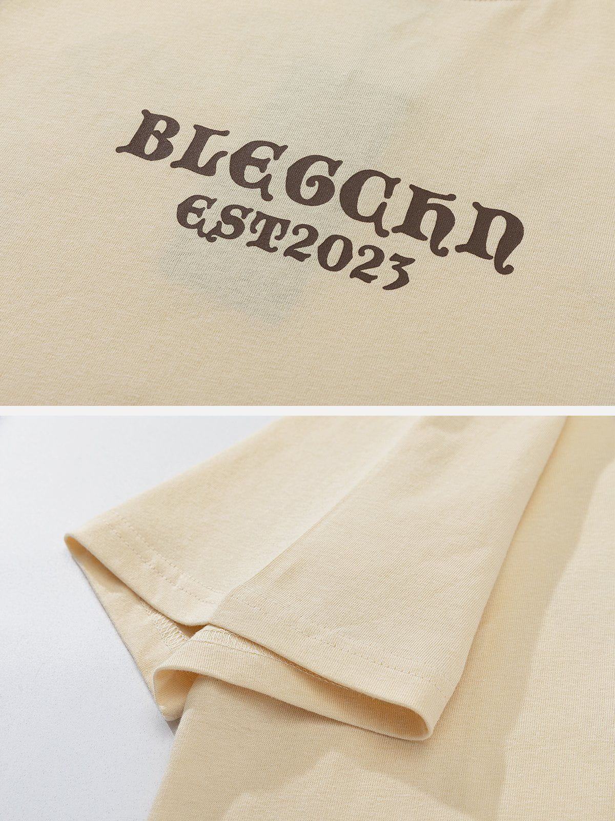 T-Shirt mit Farbverlauf und Buchstaben-Print 