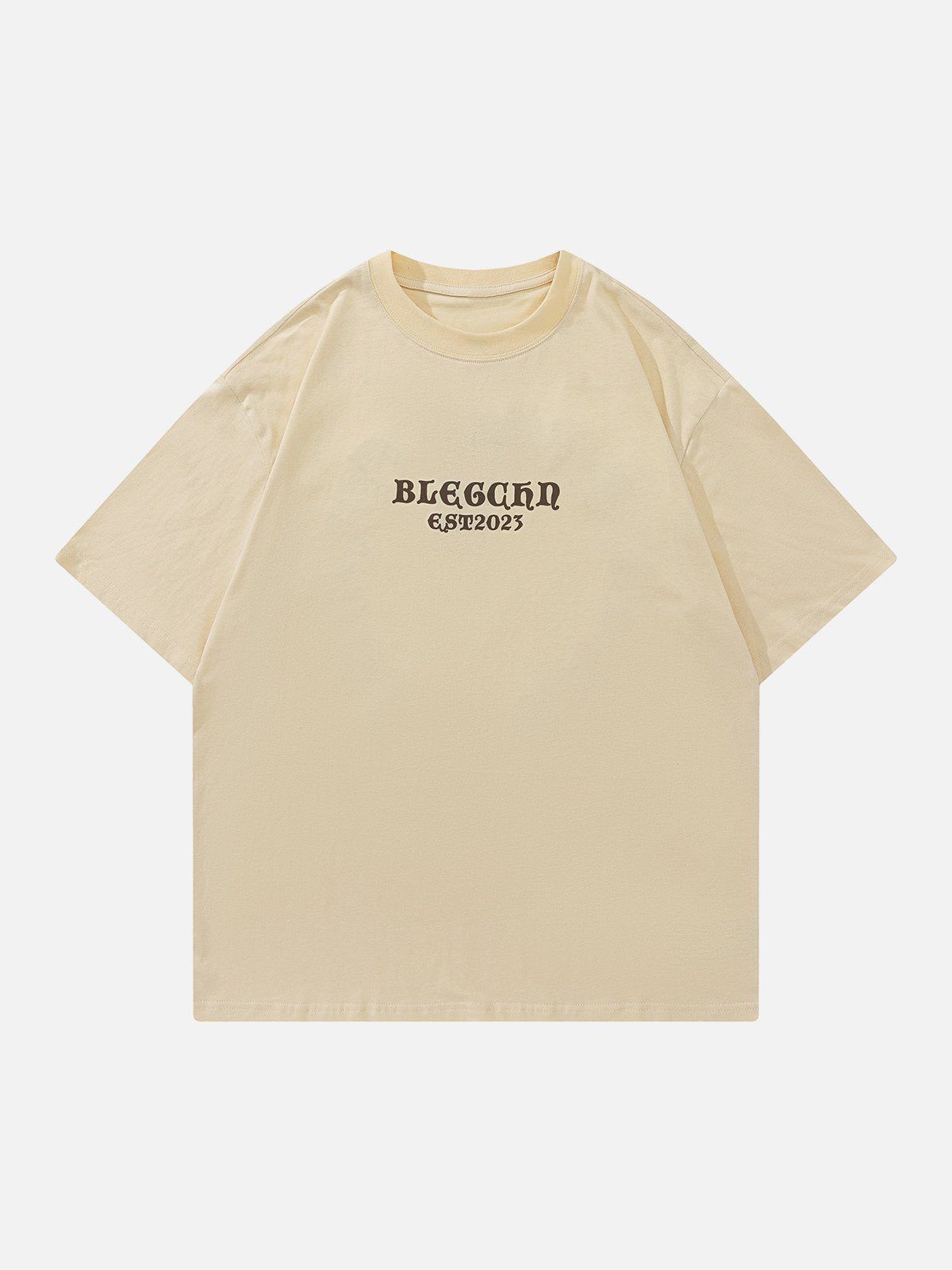 T-Shirt mit Farbverlauf und Buchstaben-Print 