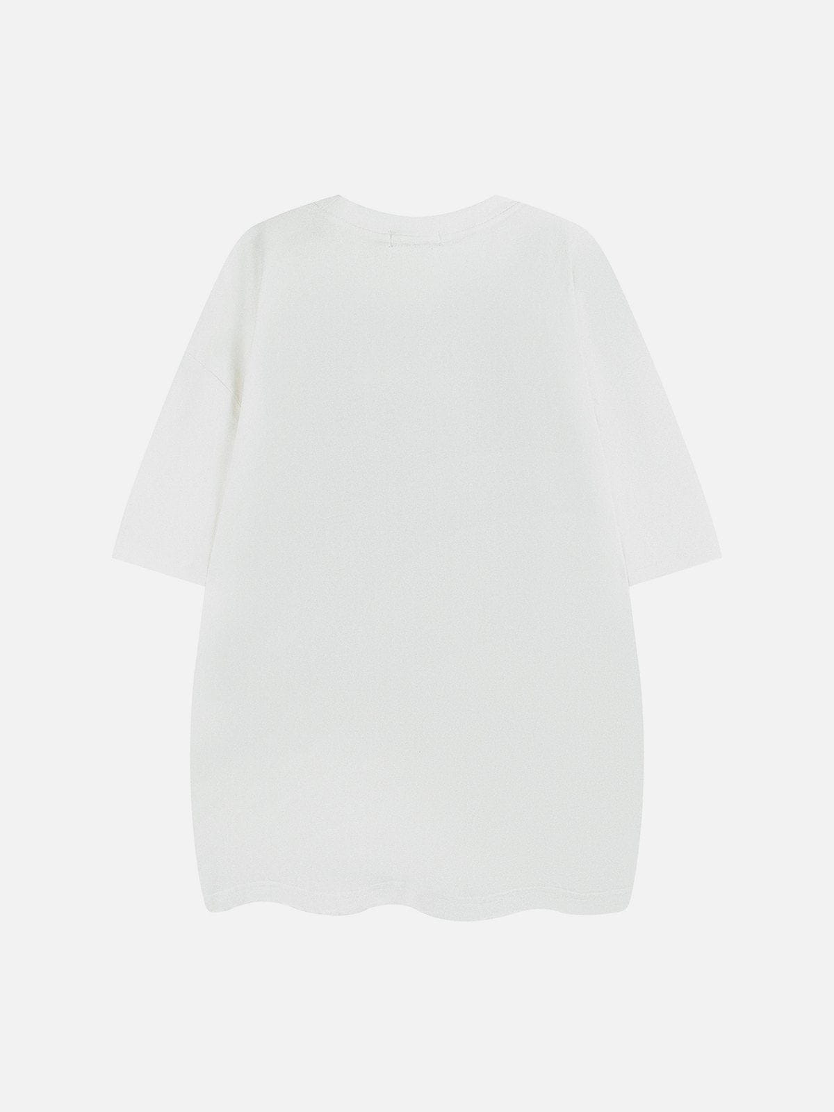 T-Shirt mit Farbverlauf und Sternen-Print 