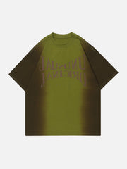 T-Shirt mit Farbverlauf und Batikmuster 