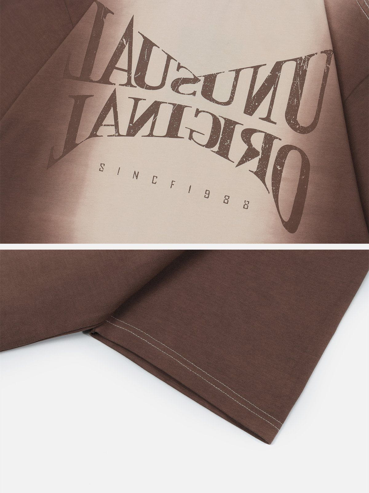 T-Shirt mit Farbverlauf und Batikmuster 