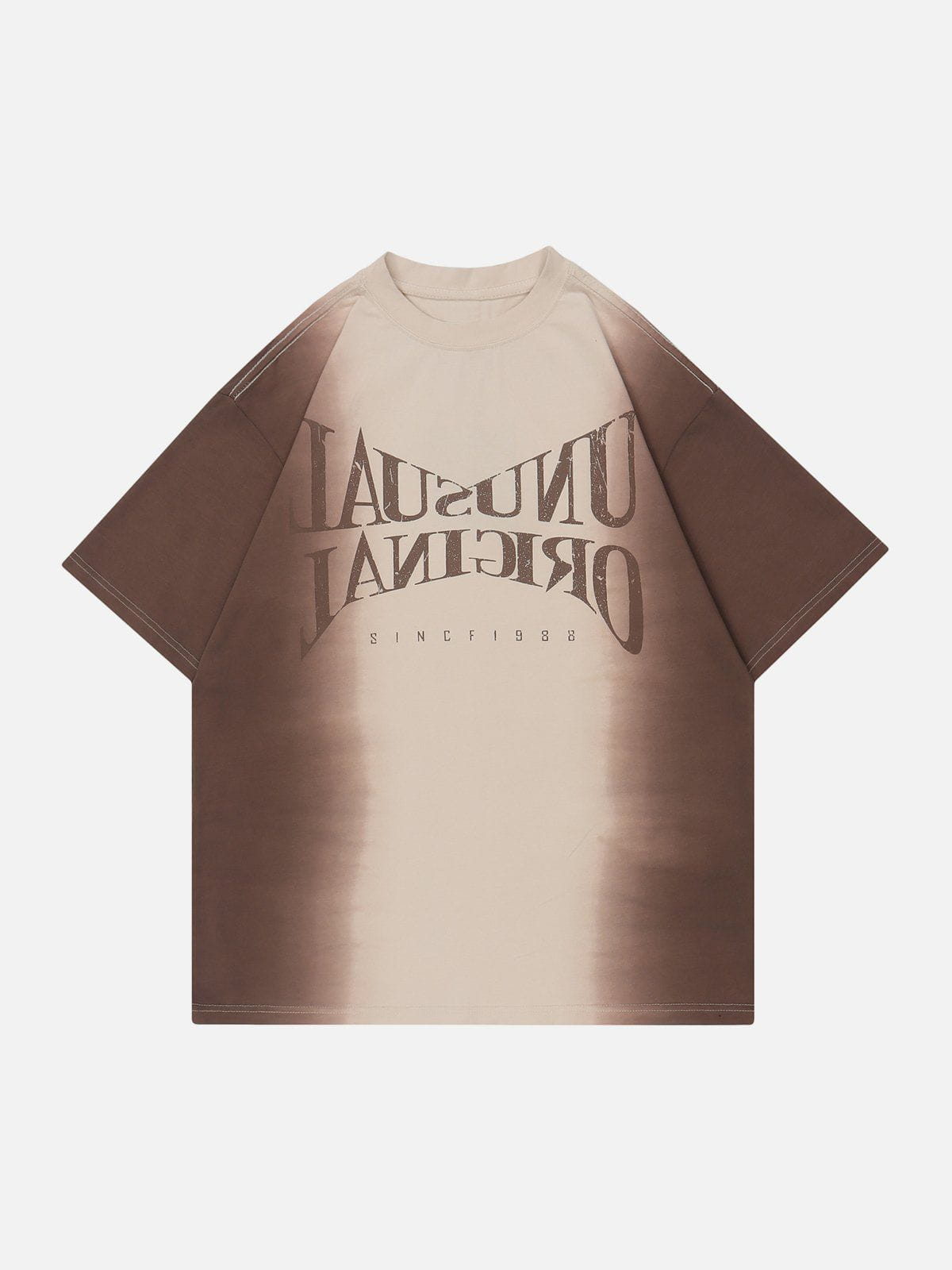 T-Shirt mit Farbverlauf und Batikmuster 