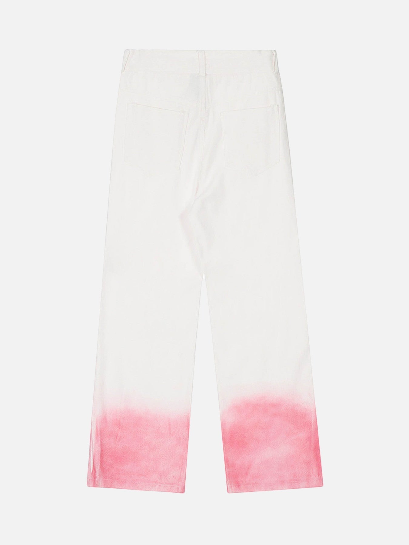 Gradient Wash Denim Straight Leg Pants