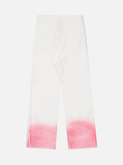 Gradient Wash Denim Straight Leg Pants