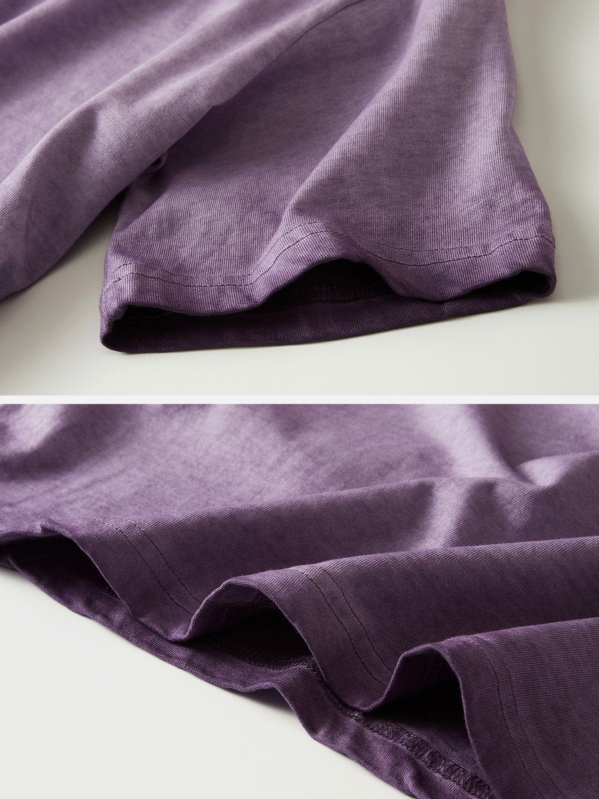 Kurzes T-Shirt mit Farbverlauf und Used-Look 