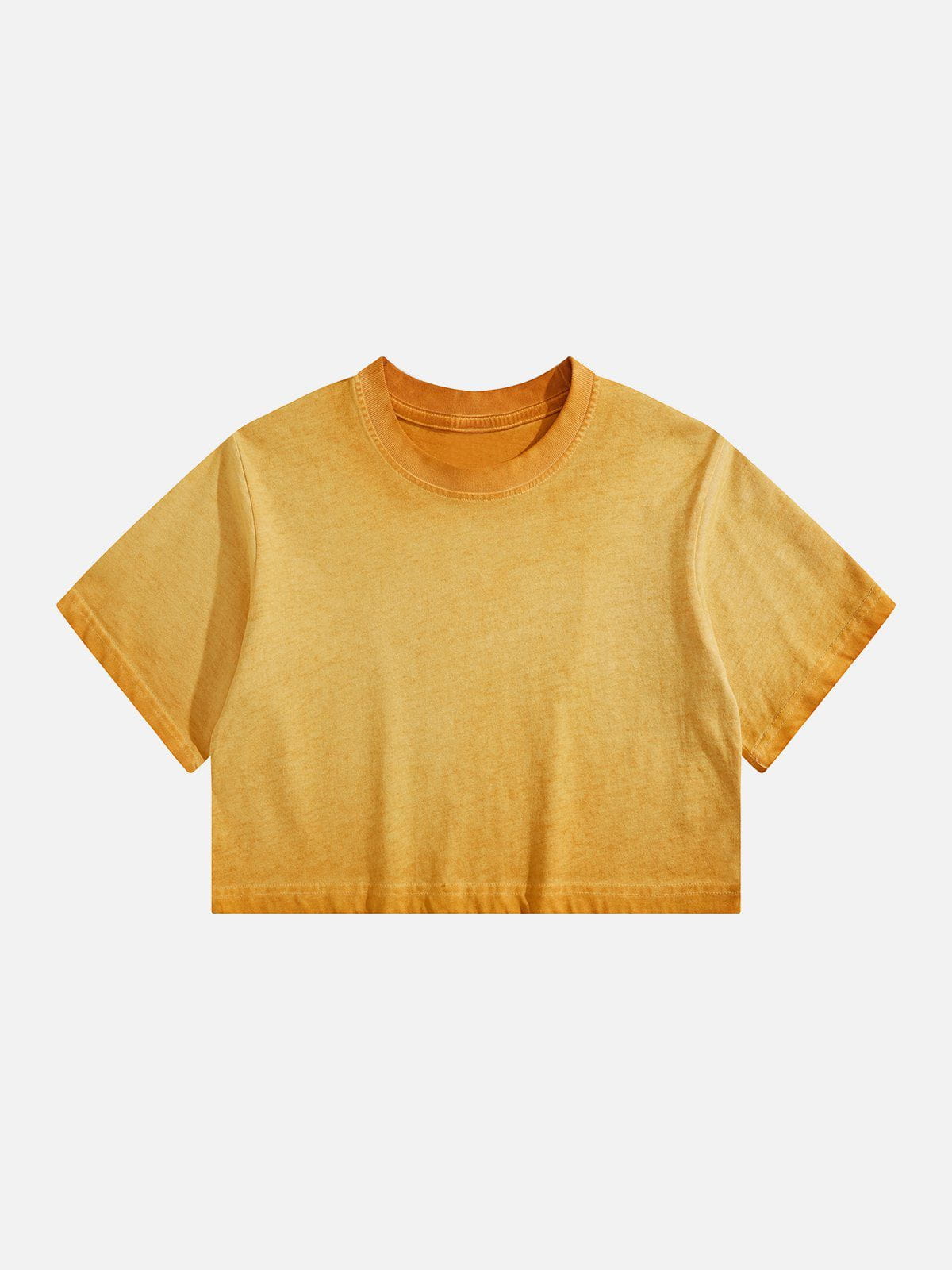 Kurzes T-Shirt mit Farbverlauf und Used-Look 